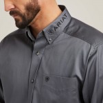 ARIAT -Twill Classic grey Fit Shirt